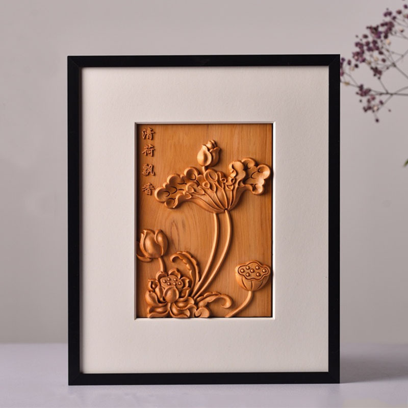 字画木浮雕