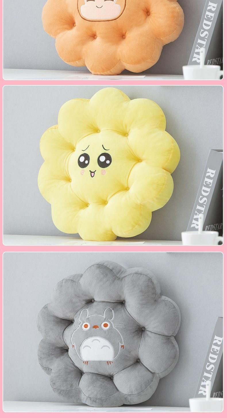 卡通圆形坐垫办公室久坐凳子座餐椅垫子女学生小屁垫加厚榻榻米z