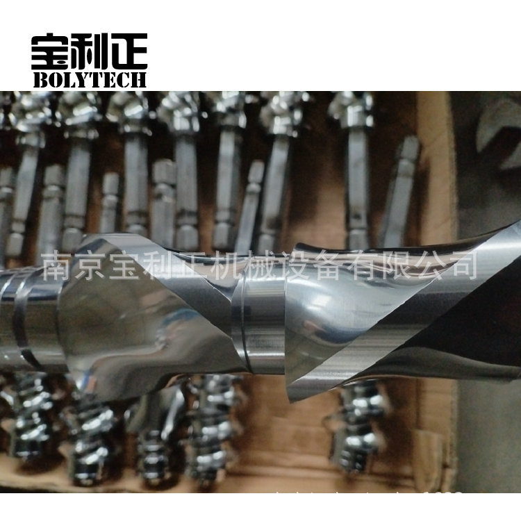 天津厂家销售 65平行塑料造粒机零配件螺纹元件 机筒螺杆加工定制