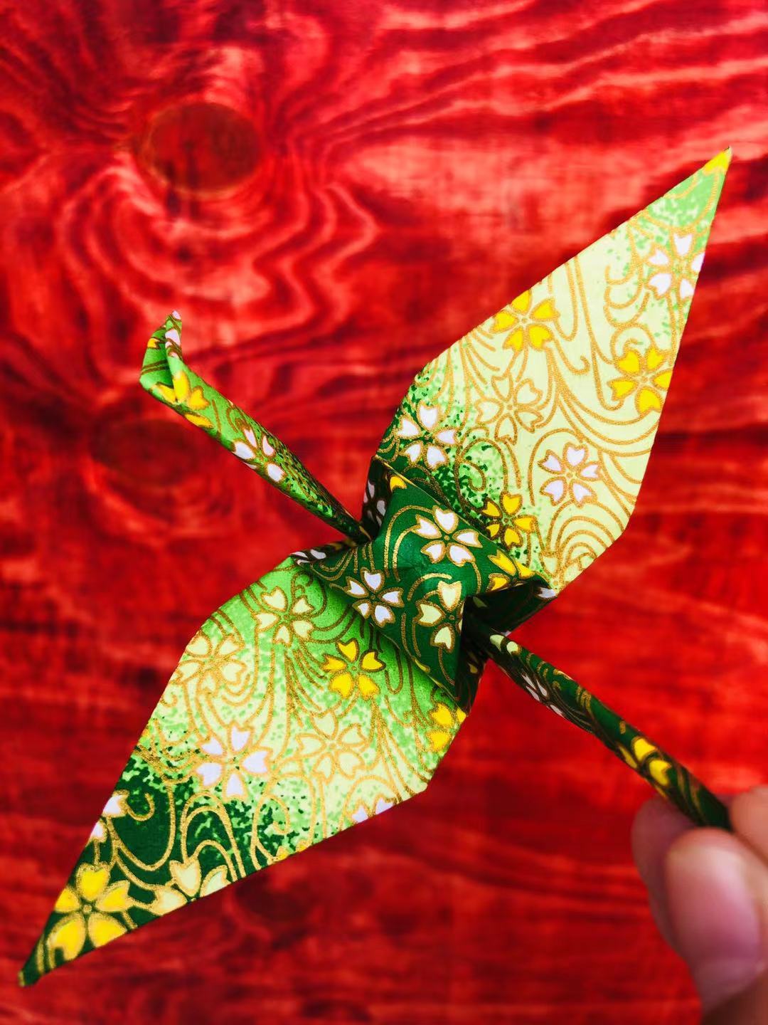 友禅纸千纸鹤成品毕业礼物送朋友节日纸鹤串婚礼房间创意礼品装饰