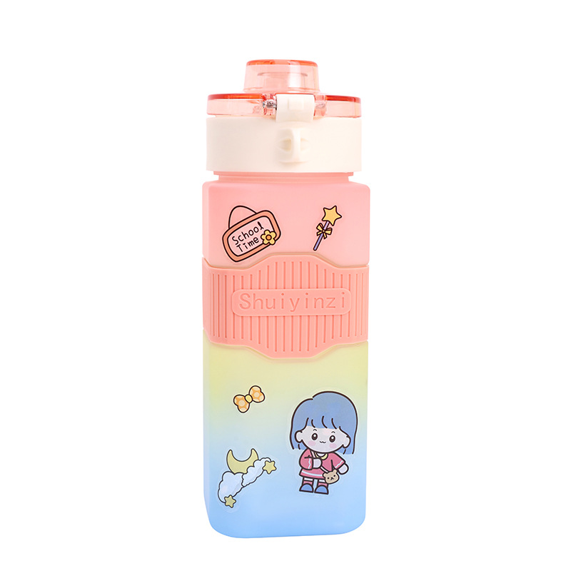 Y96 Good-looking Macaron Color Straw Cup Large Capacity Boys and Girls Portable Cup Children Student Water Cup