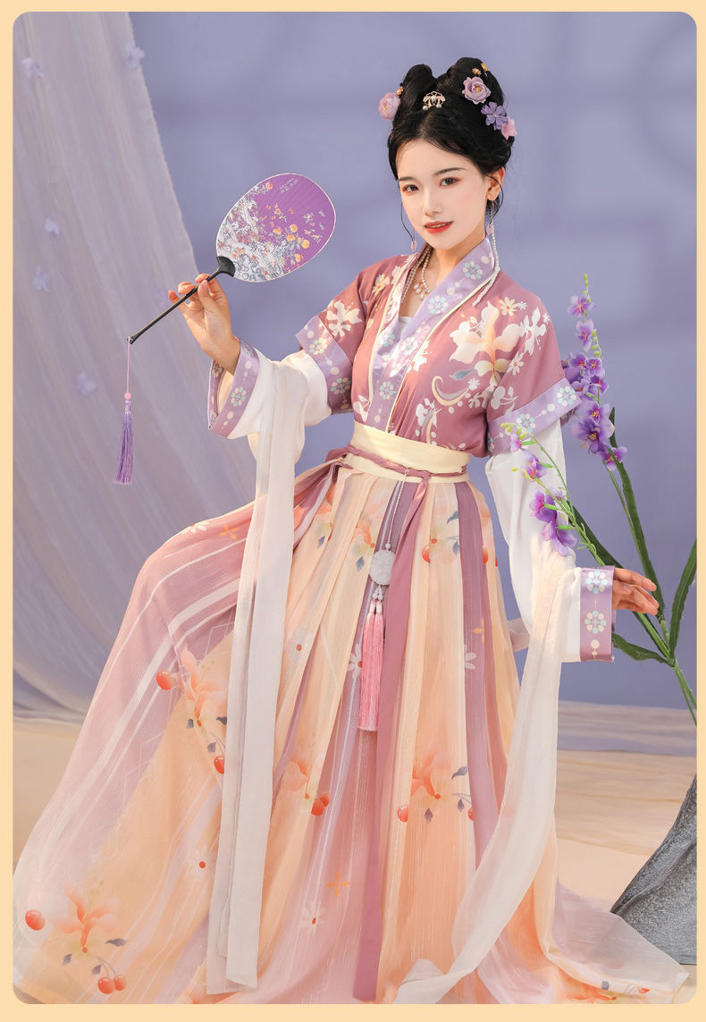 齐腰襦裙唐装夏季汉服短衫古装正品原创超仙半袖改良中国风梦云溪