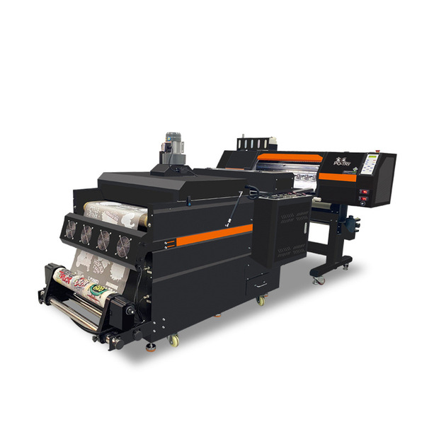 宝采衣服图案高速自动t恤数码印花机 四头柯式白墨烫画打印机