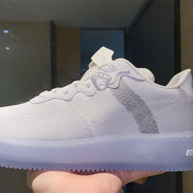 工厂货源批发微商淘宝代理空军一号冰蓝骨白反光低帮运动休闲板鞋