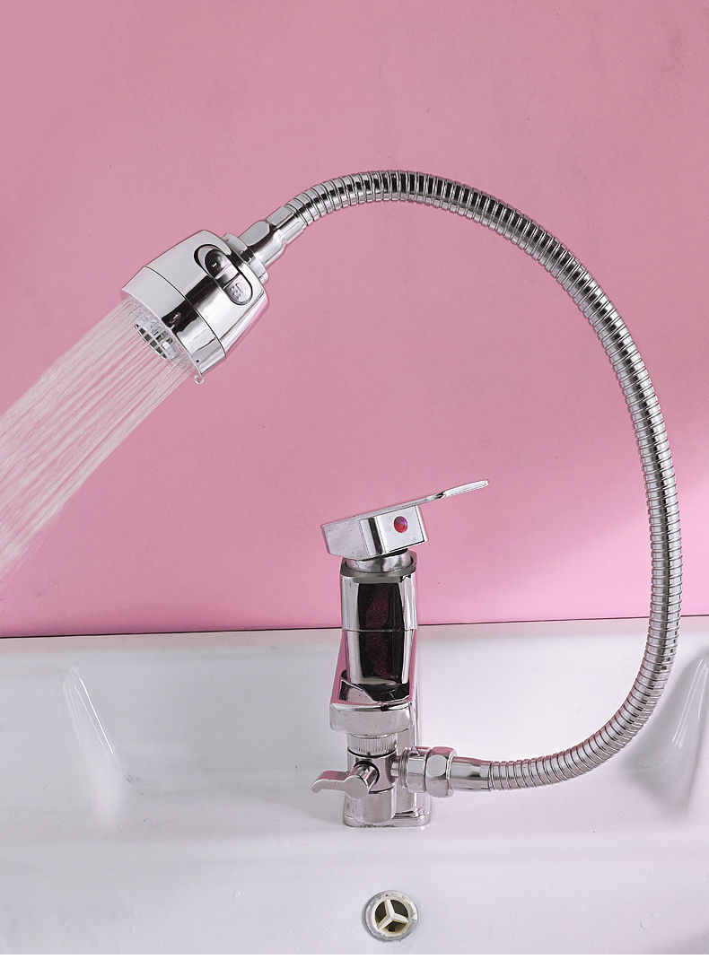 卫生间洗手盆水龙头洗头神器龙头外接抽拉式喷头洗脸台盆花洒改装