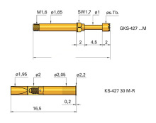 INGUN正品GKS427306200A1502M KS427 30 M-R德国原厂测试针