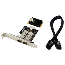 MiniPCI-E转双口千兆光纤网卡1000M双光纤口SFP服务器网卡I350AM2
