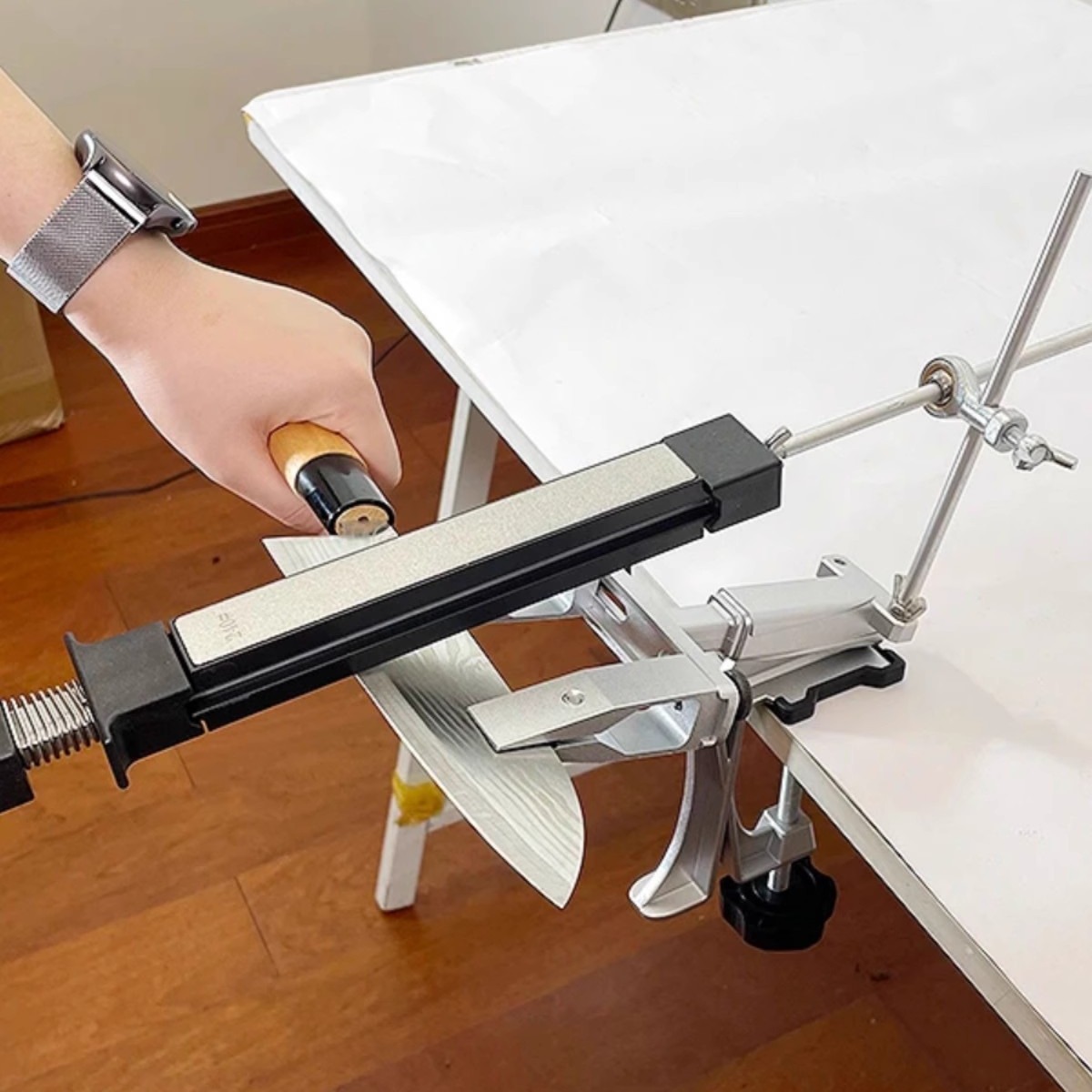 家用xk款磨刀器快速磨刀神器家用菜刀厨房细磨定角磨刀石套装精磨