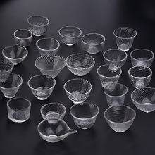 日式玻璃茶杯个性创意功夫茶杯主任杯品茗杯透明玻璃茶具小茶杯
