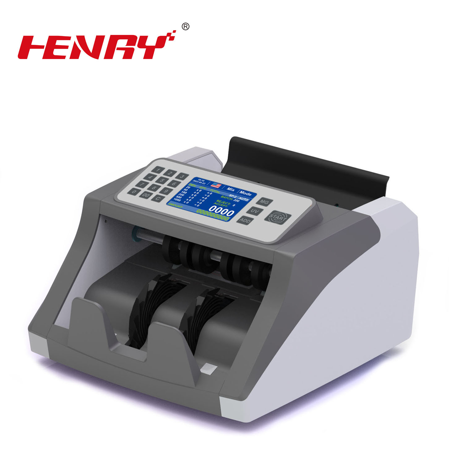 亨力p20点钞机验钞机点钞机外币多国货币外贸bill counter美金