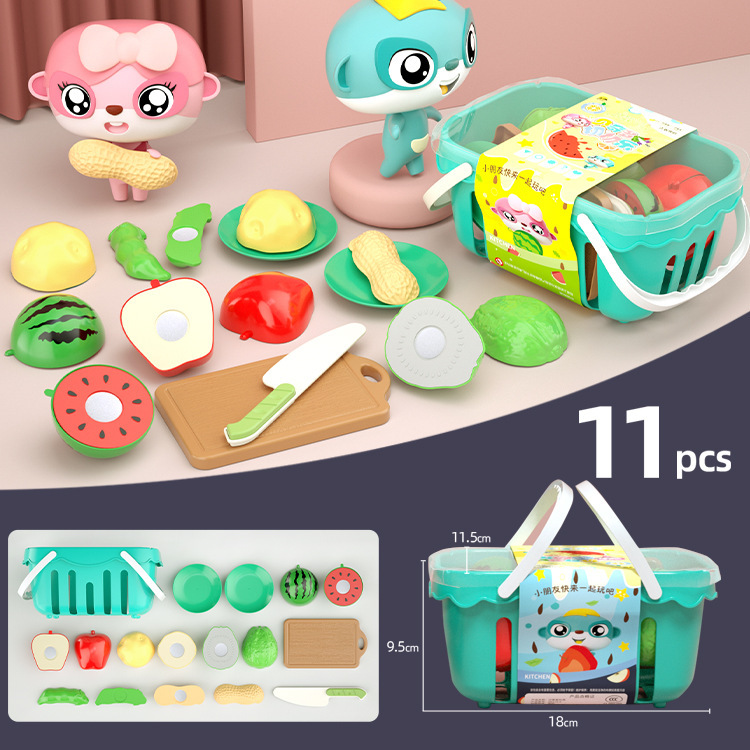 Fruit Cut Toy Cut Fruit Cut Vegetable Cake Children Play House Kitchen Suit Factory Wholesale
