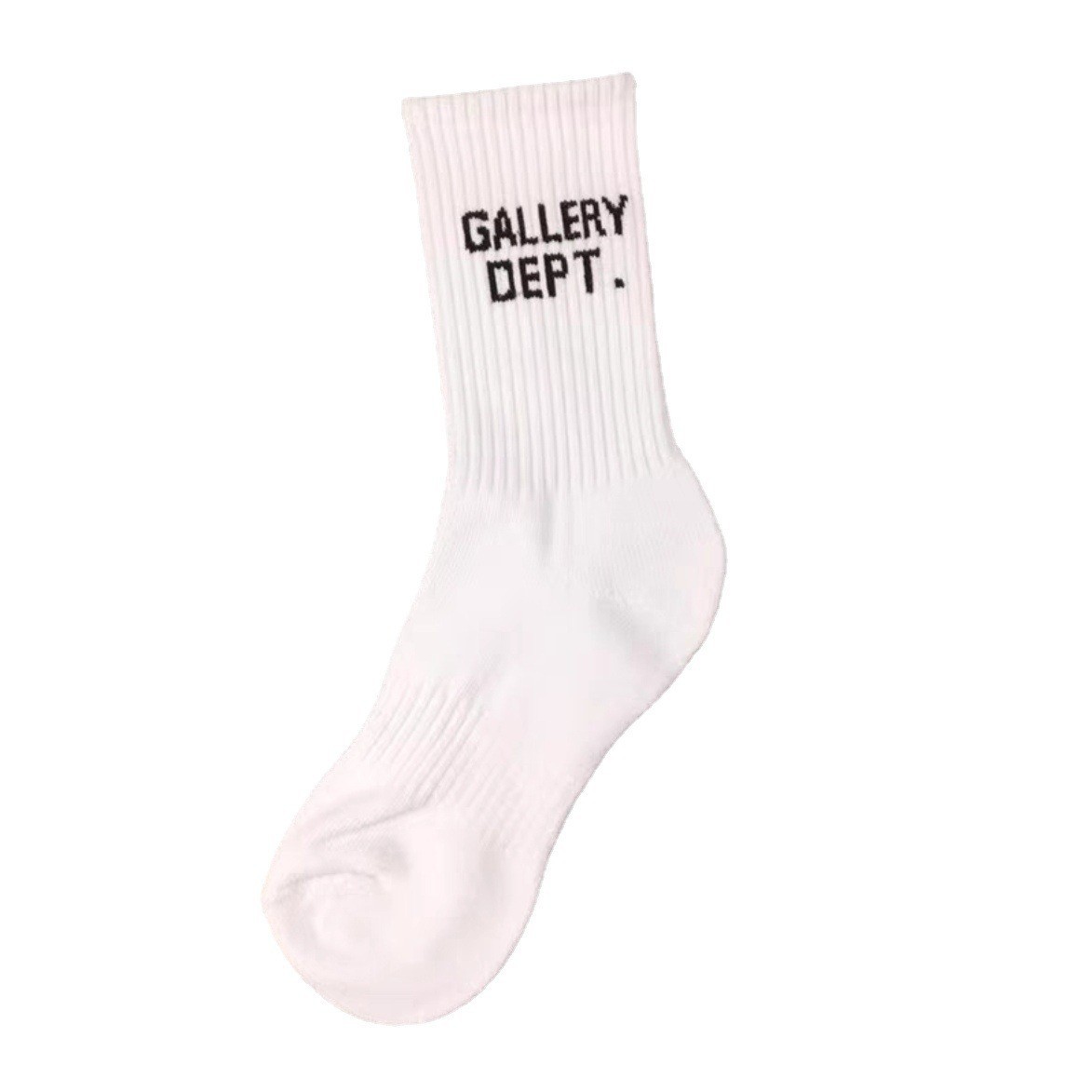 Gallery Dept21 Autumn and Winter Graffiti Letters Street Art Pure Color Cotton Towel Bottom Sports Socks Men and Women Fashion