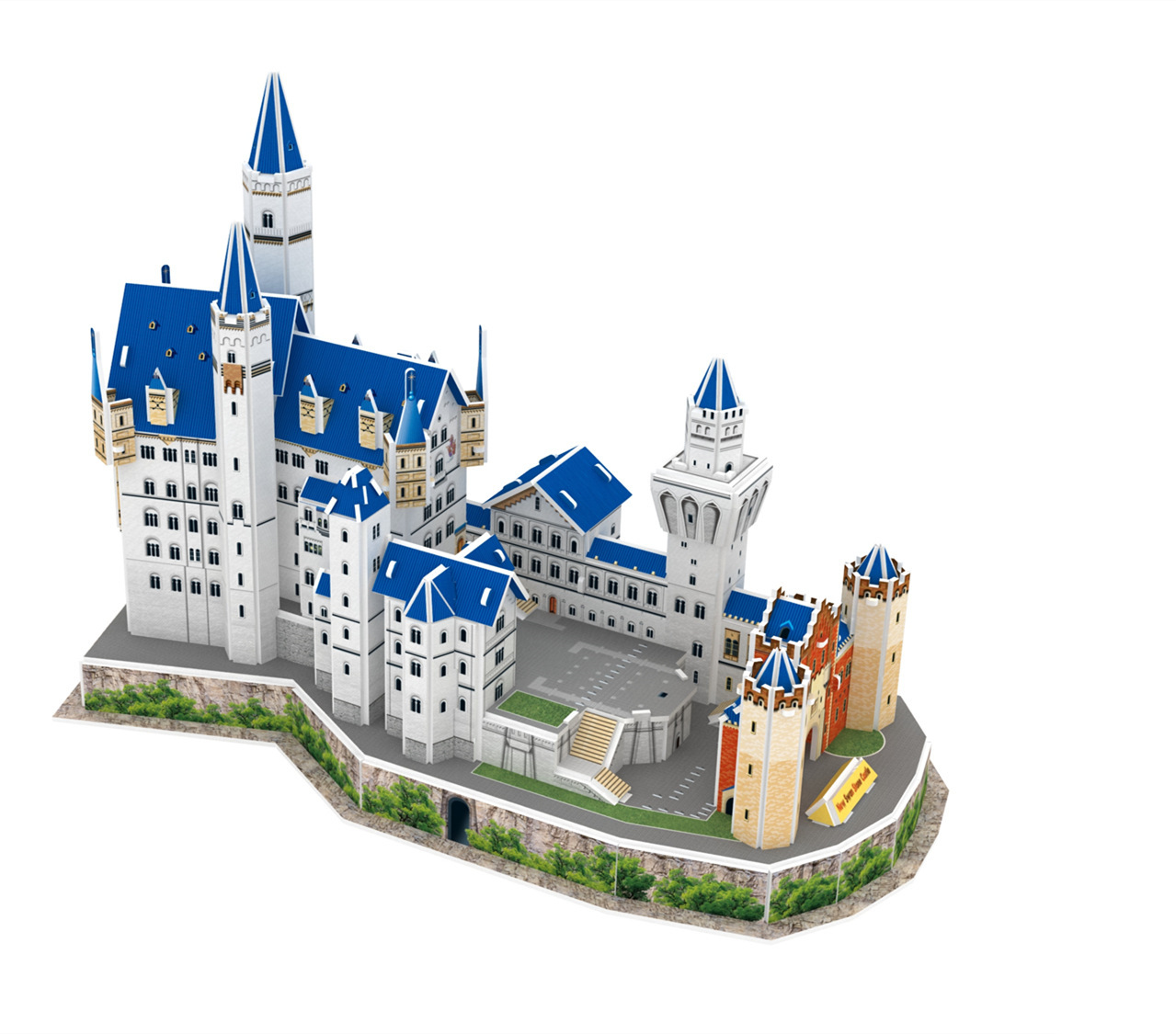 诺思图新品3d拼图世界著名建筑新天鹅堡3d立体拼图地摊玩具