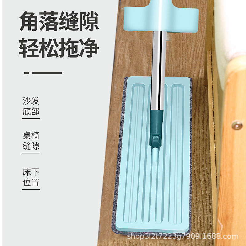 Wholesale Lazy Hand-Free Flat Mop Household Wet and Dry Rotating Mop Tile Floor Mop Cloth Mop