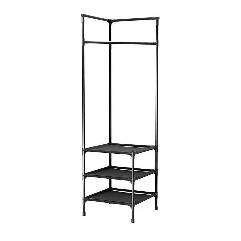 New Corner Shelf Storage Hanger Clothes Put on Shoes Multi-Functional Integrated Corner Rack Detachable Assembled Bedroom