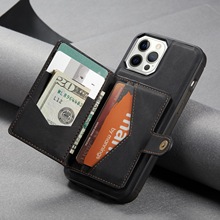适用iPhone13promax磁吸手机壳7P贴皮苹果14分体保护套XS卡包壳12