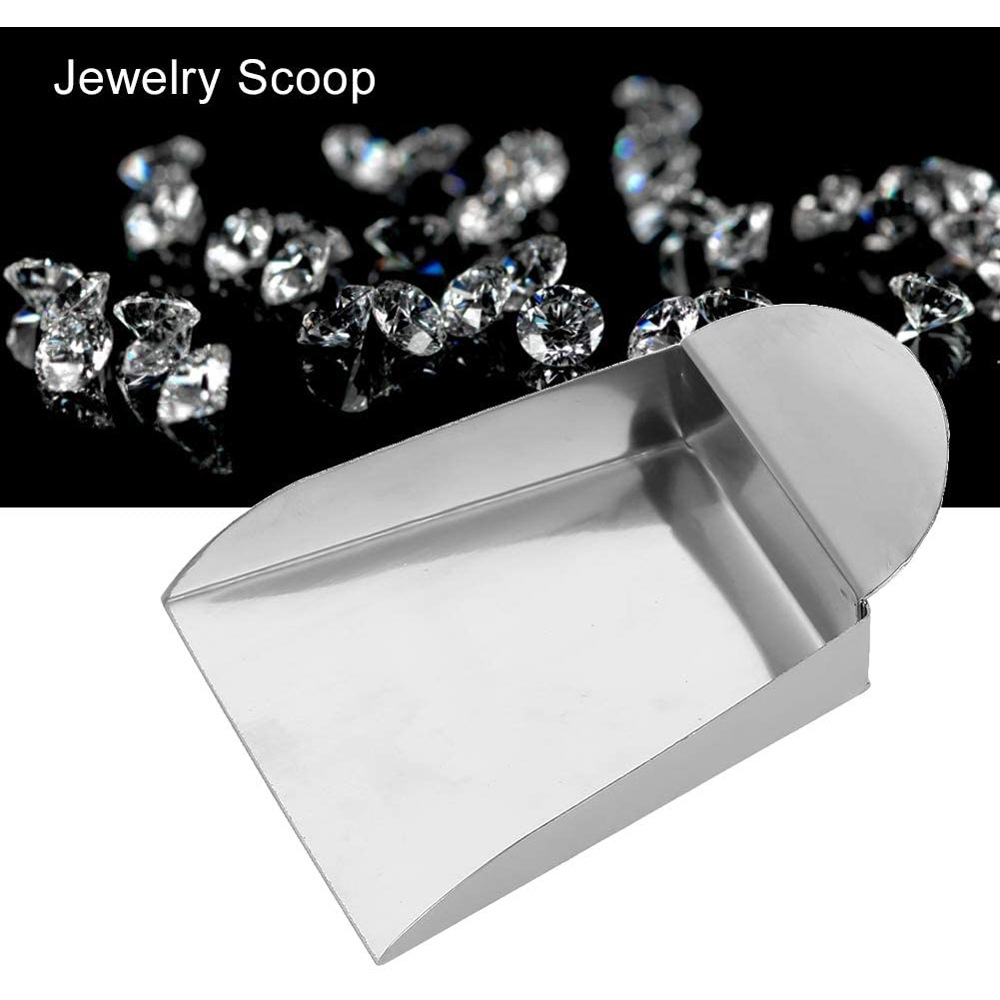 迷你珠宝玉石钻石宝石铲金银玉珠子粉末铲子铲仔不锈铁有无耳钢铲