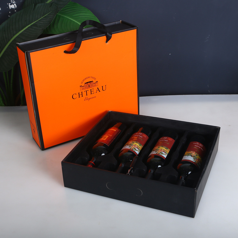 红酒包装礼盒子包装盒高档礼品盒定制手提袋子单双支葡萄酒盒纸盒