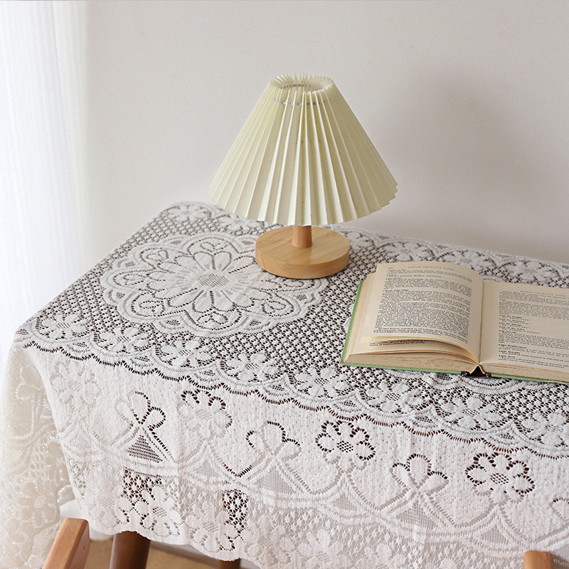 ins法式蕾丝桌布 韩风温柔茶几圆桌方形台布花纹野餐布-阿里巴巴