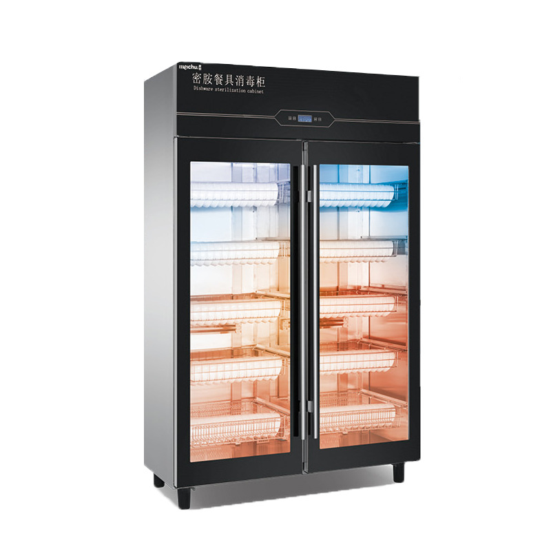 美厨 密胺餐具消毒柜 玻璃门可视 高温热风循环-阿里巴巴