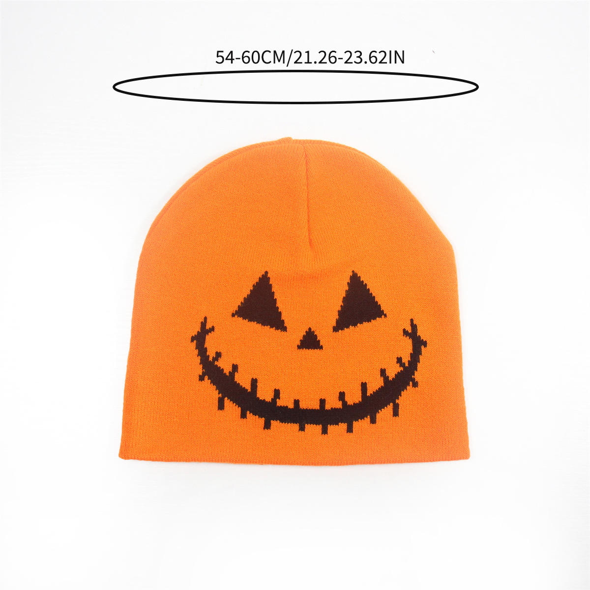 Cross-Border Amazon Halloween Atmosphere Knitted Hat Autumn and Winter New Funny Expression Personalized Skull Beanie Spot