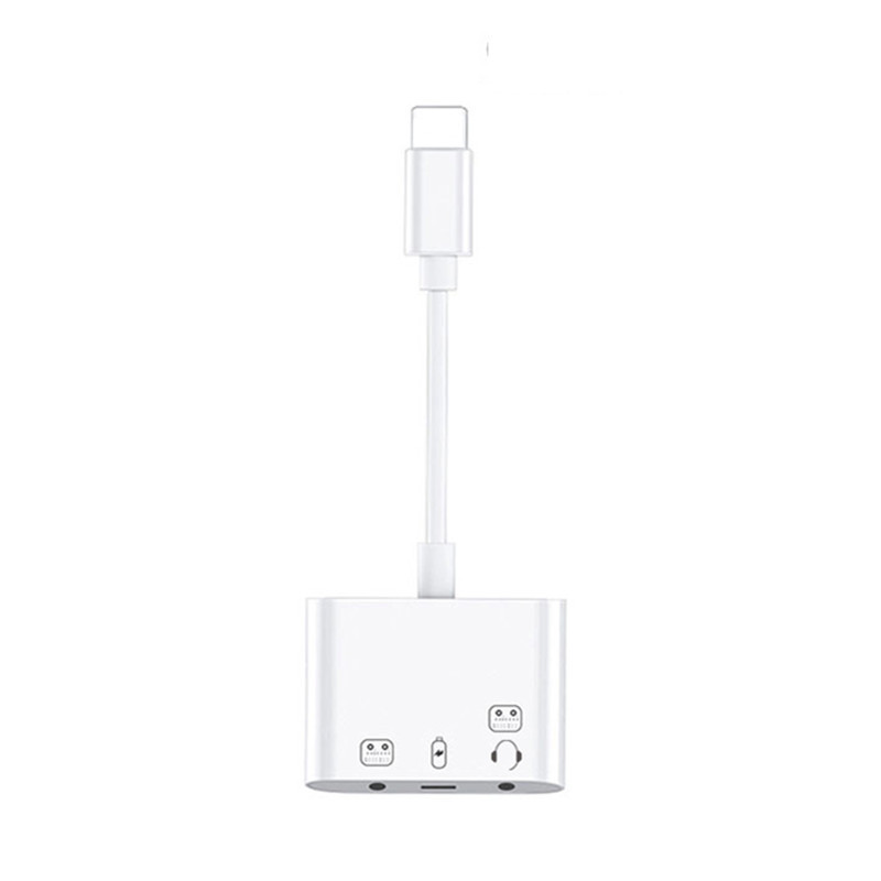 Applicable to Apple Huawei Xiaomi Mobile Phone Type-c Three-in-One Sound Card Live Converter Audio Adapter Cable No. 1