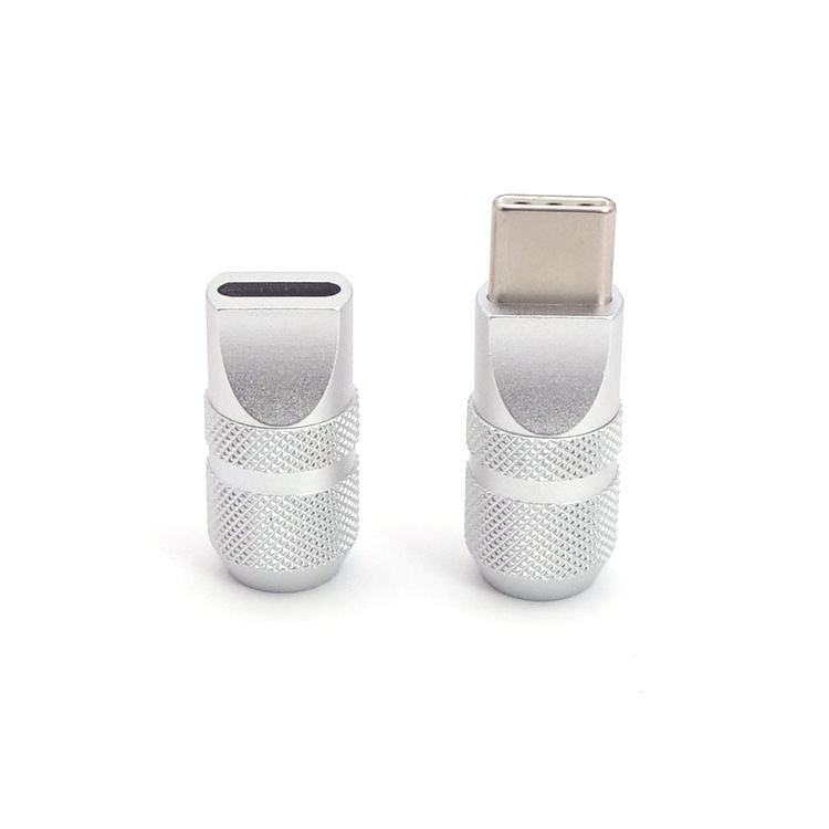 金属外壳TYPEC插头DIY硅胶数据线耳机升级线材PD快充TYPE外壳