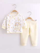 新生婴儿棉内衣套装0-3月宝宝偏襟系带和尚服儿童保暖内衣套装