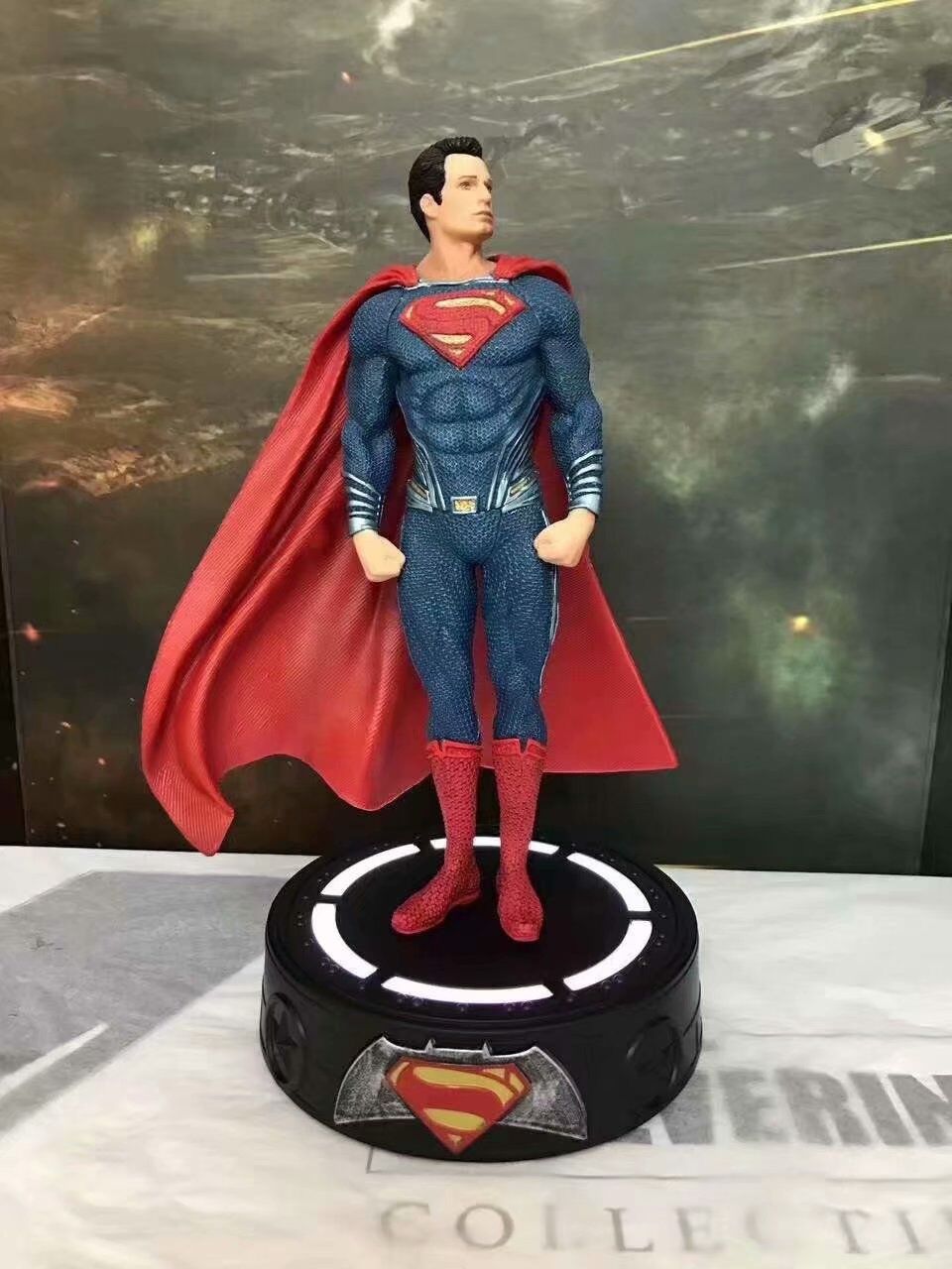 芸祥社 正义联盟 dc雕像 超人 重装蝙蝠侠 神奇女侠 可发光手办