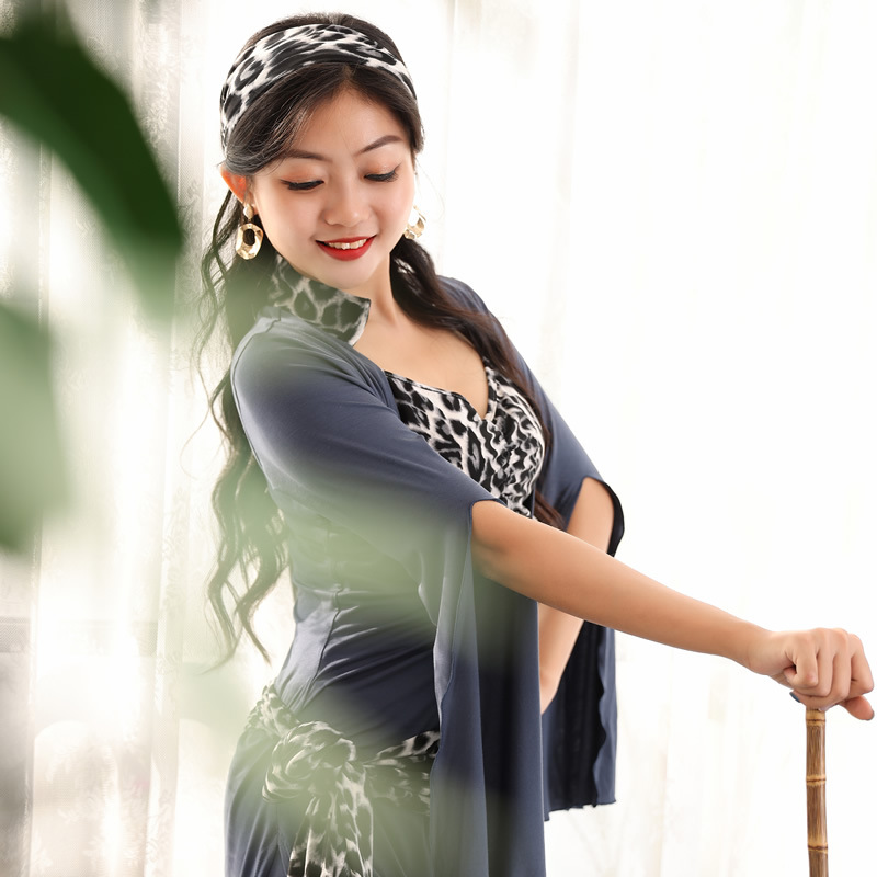 舞娘 肚皮舞服装女演出服新款藤杖埃及民俗saidi袍子连衣裙t5576