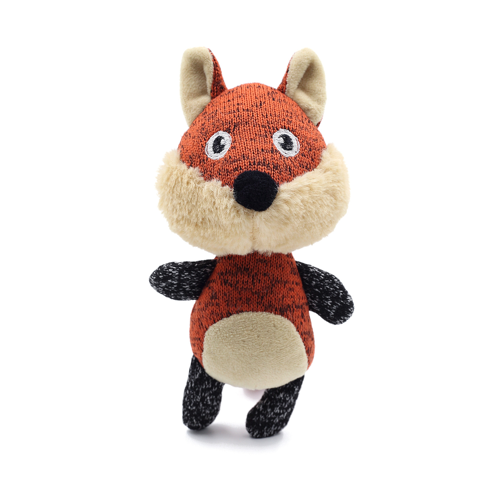Spot Pet Plush Sound Toy Dog Knitted Bite Toy Built-in Bb Called Cute Forest Series Cross-Border