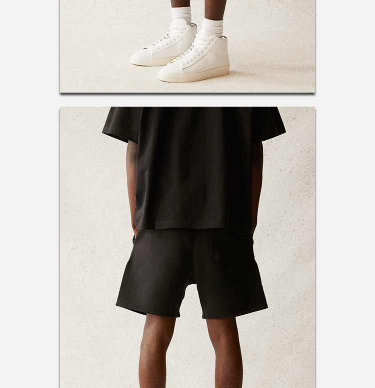fear of god essentials 21ss复线高街抽绳加绒fog短裤运动裤卫裤
