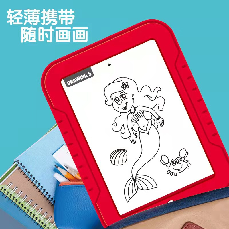 3D Magicpad Children's Drawing Board Electronic Fluorescent Writing Board Color Luminous Graffiti Toy Drawing Board