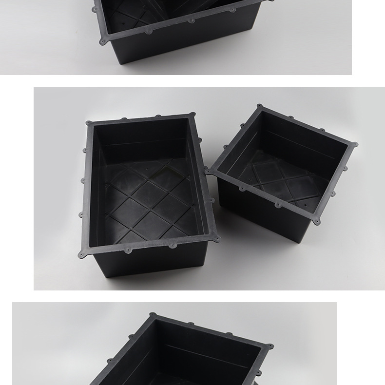 pe预埋方盒长方形双排水管桥架预留洞模具桥架方孔洞口黑色方盒