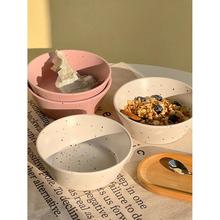 韩国ins风泼墨碗陶瓷复古水果酸奶碗麦片早餐大号饭碗甜品碗餐式