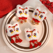 龙年头饰儿童diy醒狮狮子头舞狮手工舞狮手工材料国潮年兽龙头套