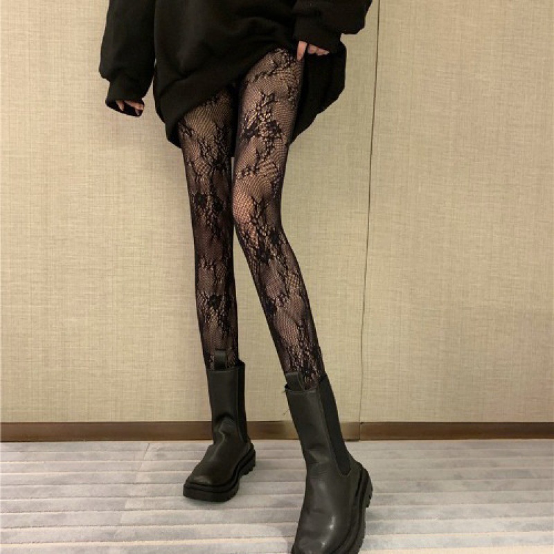 Black Silk Women's Pantyhose Letters Thin Anti-Hook Mercerized Leg Artifact Sexy Black Sheer Tights Leggings Stockings