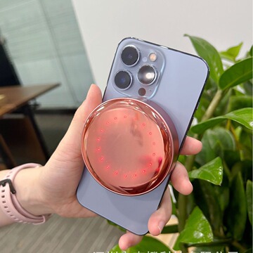 枣橙超薄圆形磁吸无线快充充电宝mini小容量文创礼品支持各种diy