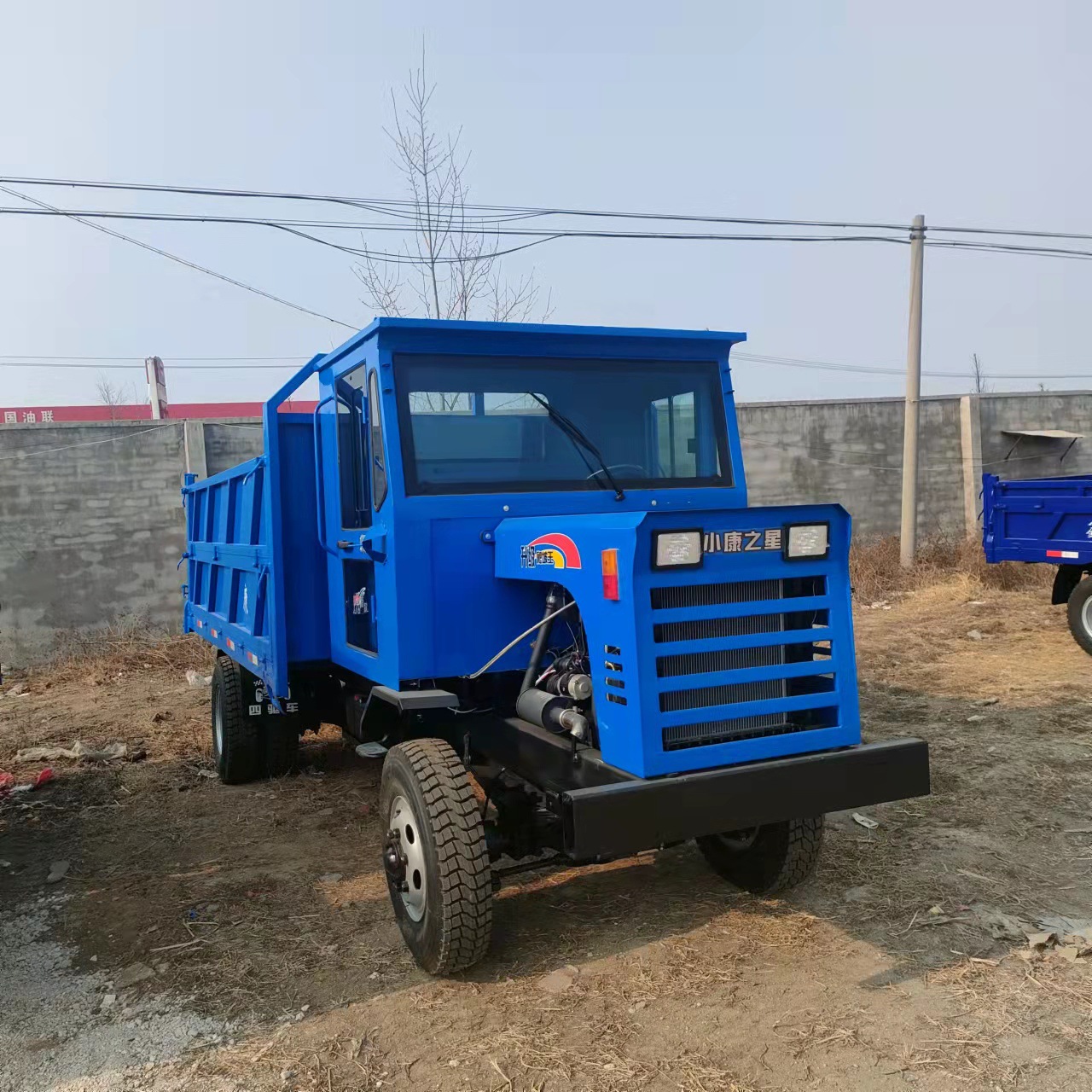 液压双顶自卸翻斗拓邦爬山虎四不像农用车 拉混凝土四驱拖拉机