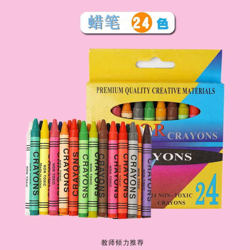 Student Crayons Set 6/8/12/24 Color Four Optional Cute Children Graffiti Filling Color Crayons Wholesale