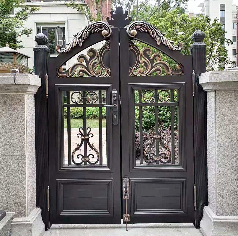 铝艺庭院门别墅院子小门户外铝合金欧式门单开农村自建房侧门无锡