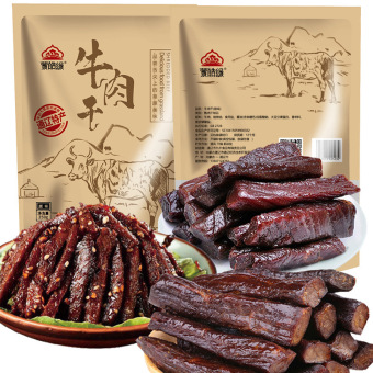 内蒙古特产风干手撕牛肉干办公休闲零食熟食蒙皓缘250g牛肉干批发