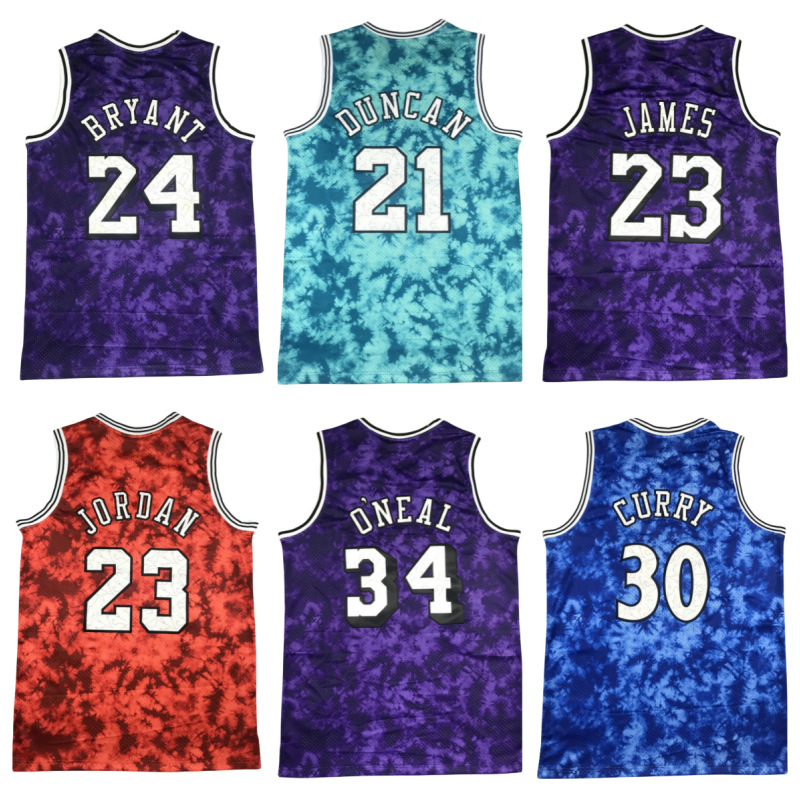 篮球球衣 湖人詹姆斯科比库里卡特邓肯新款星座版刺绣球衣现货无