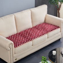 老式实木沙发垫红木椅飘窗垫四季防滑加厚法兰绒木头沙发坐垫