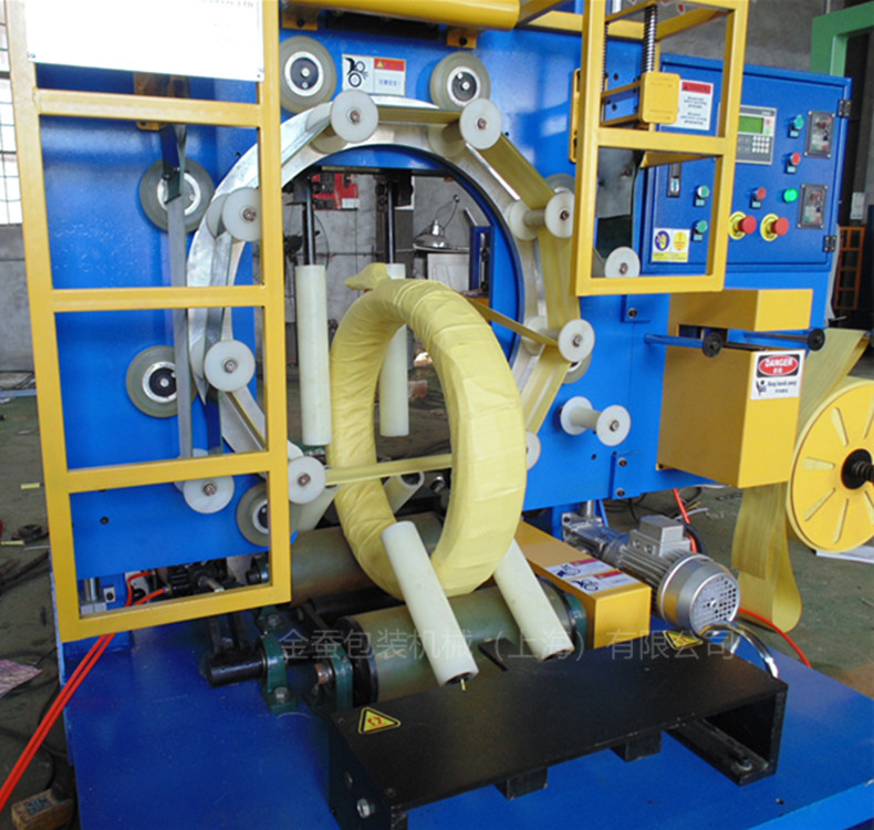 软管包装机 电线缠绕机 自动化pe膜包装机pvc管包装机电缆线