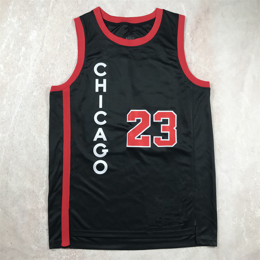 热压版2024款公牛队黑色城市球衣8号拉文11号德罗赞23乔丹罗德曼