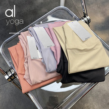 alo yoga空中双面磨毛无痕裸感高腰锦纶健身瑜伽裤原厂运动瑜伽服