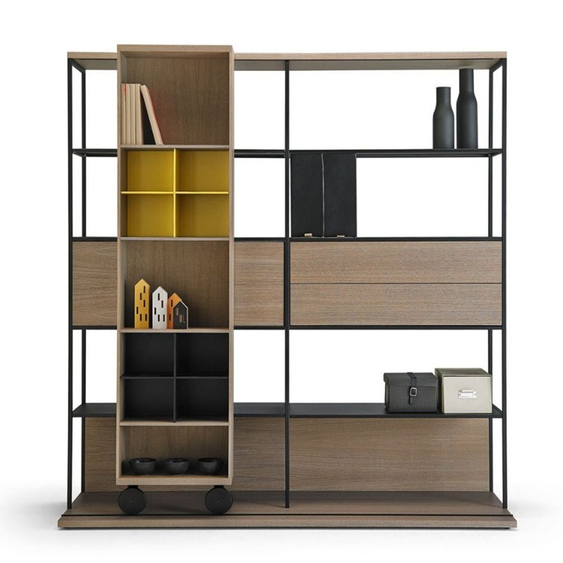 创意个性书柜烤漆可移动书架现代简约展示架时尚陈列架书橱包邮
