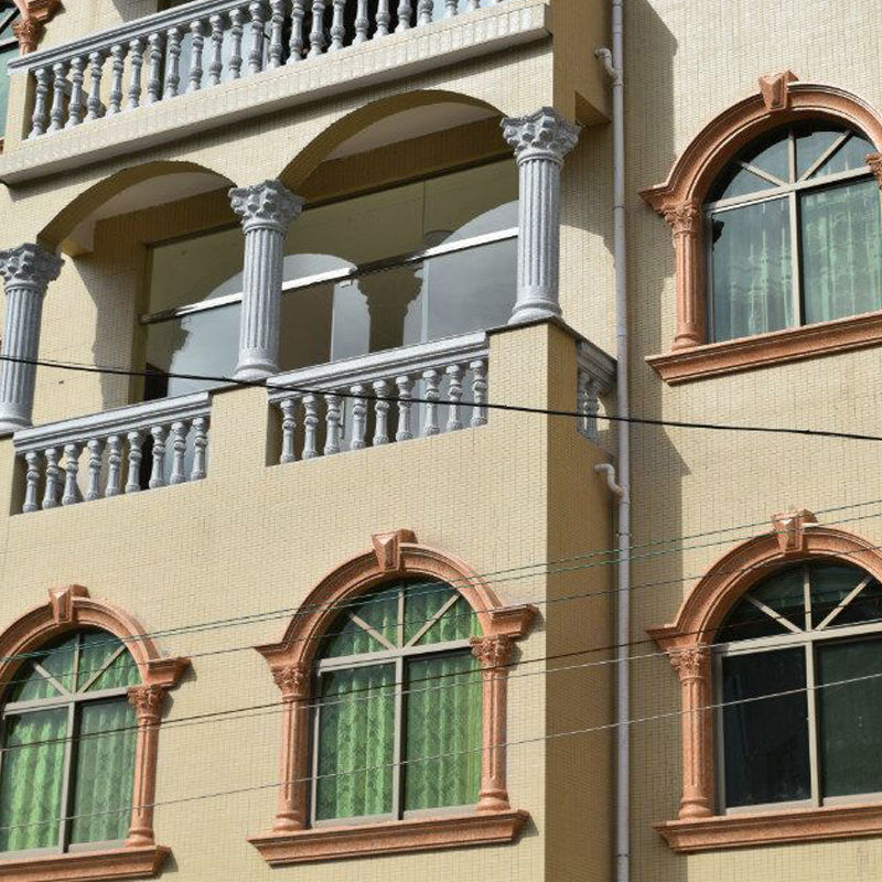 拱形窗模具罗马柱窗供水泥包边半圆窗套弧形模型装饰窗边线条造型