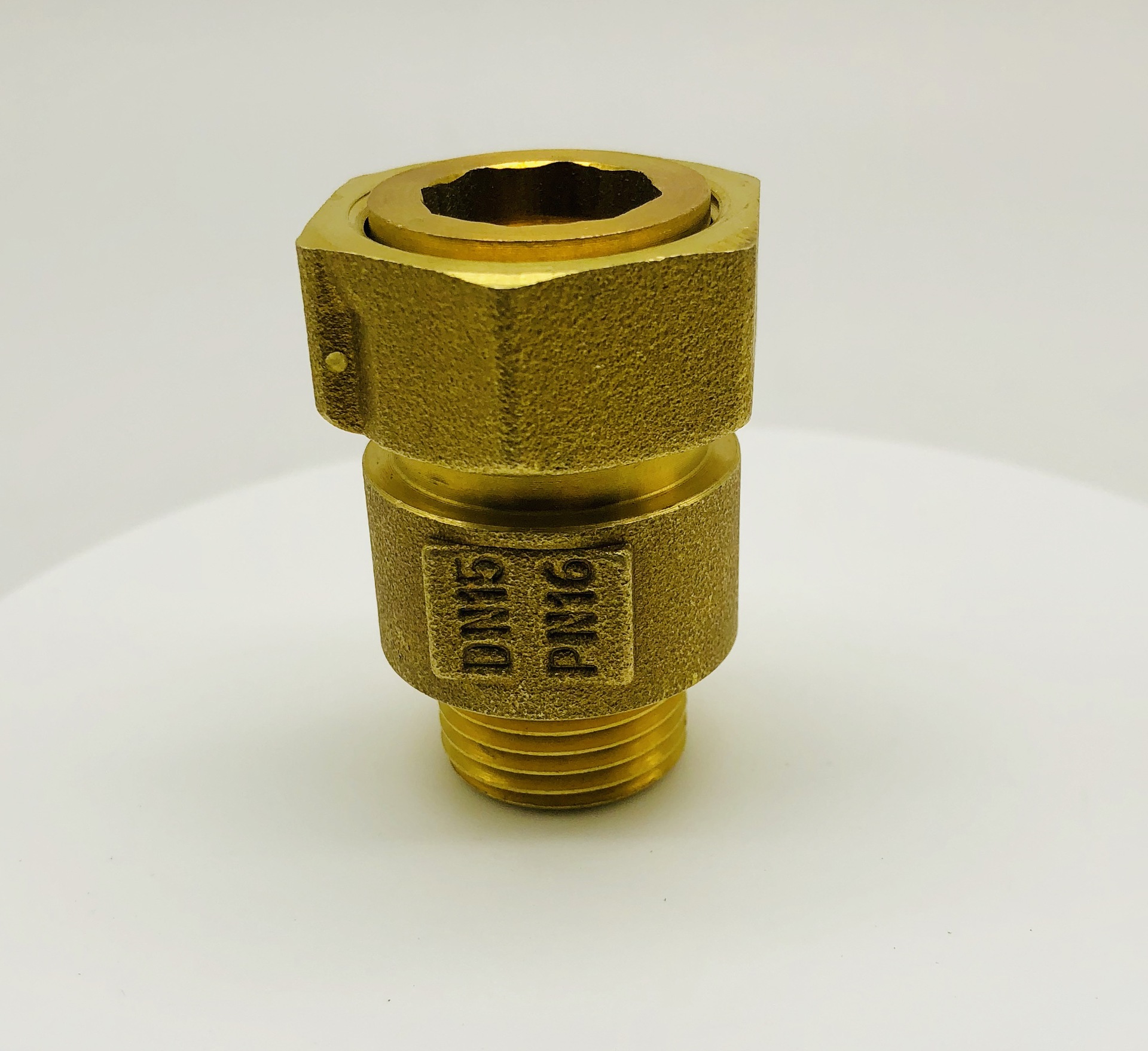 家用黄铜水表前面后面接头止回阀防止水表空转倒转滴水1520四六分